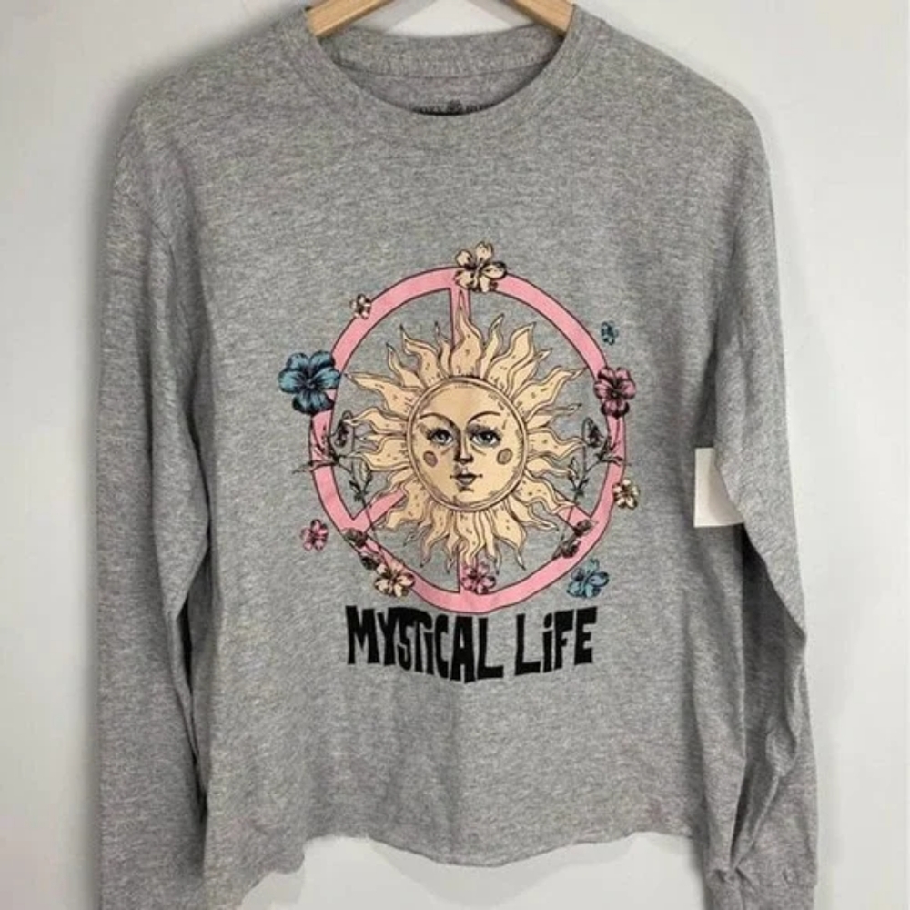 Cozy Rozy Grey Women's California Shirt Size Medium